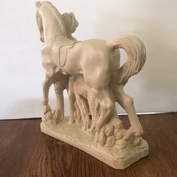 Bisque White Horse and Female with Dog - Picture 5 of 10